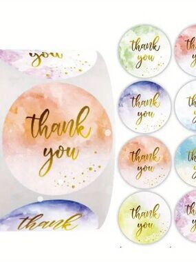 Thank you stickers 500ct